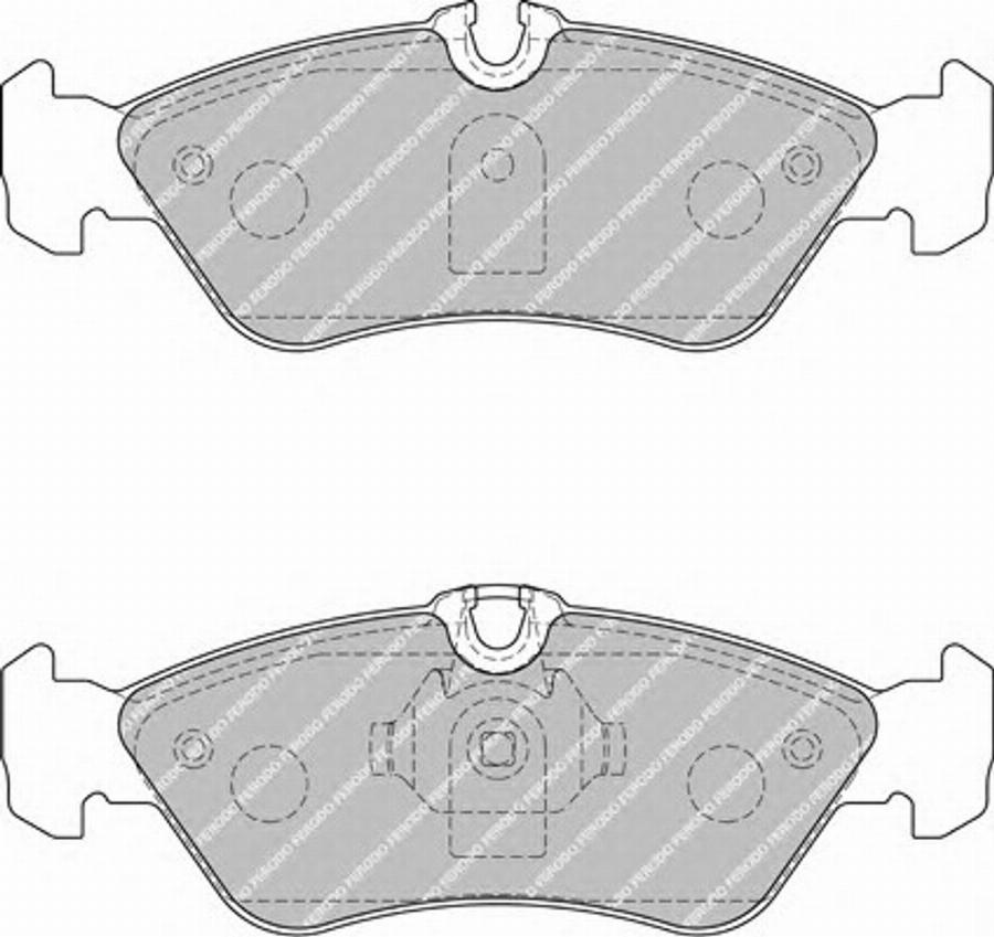 Ferodo FSL1876 - Тормозные колодки, дисковые, комплект avtokuzovplus.com.ua