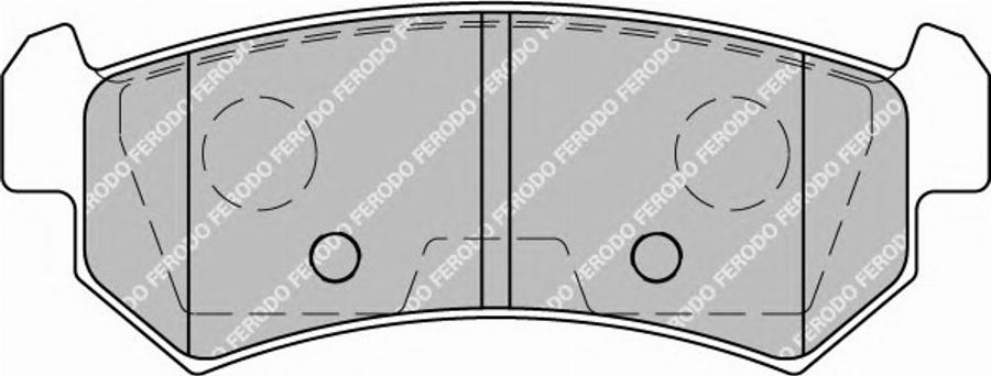 Ferodo FSL1889 - Тормозные колодки, дисковые, комплект avtokuzovplus.com.ua