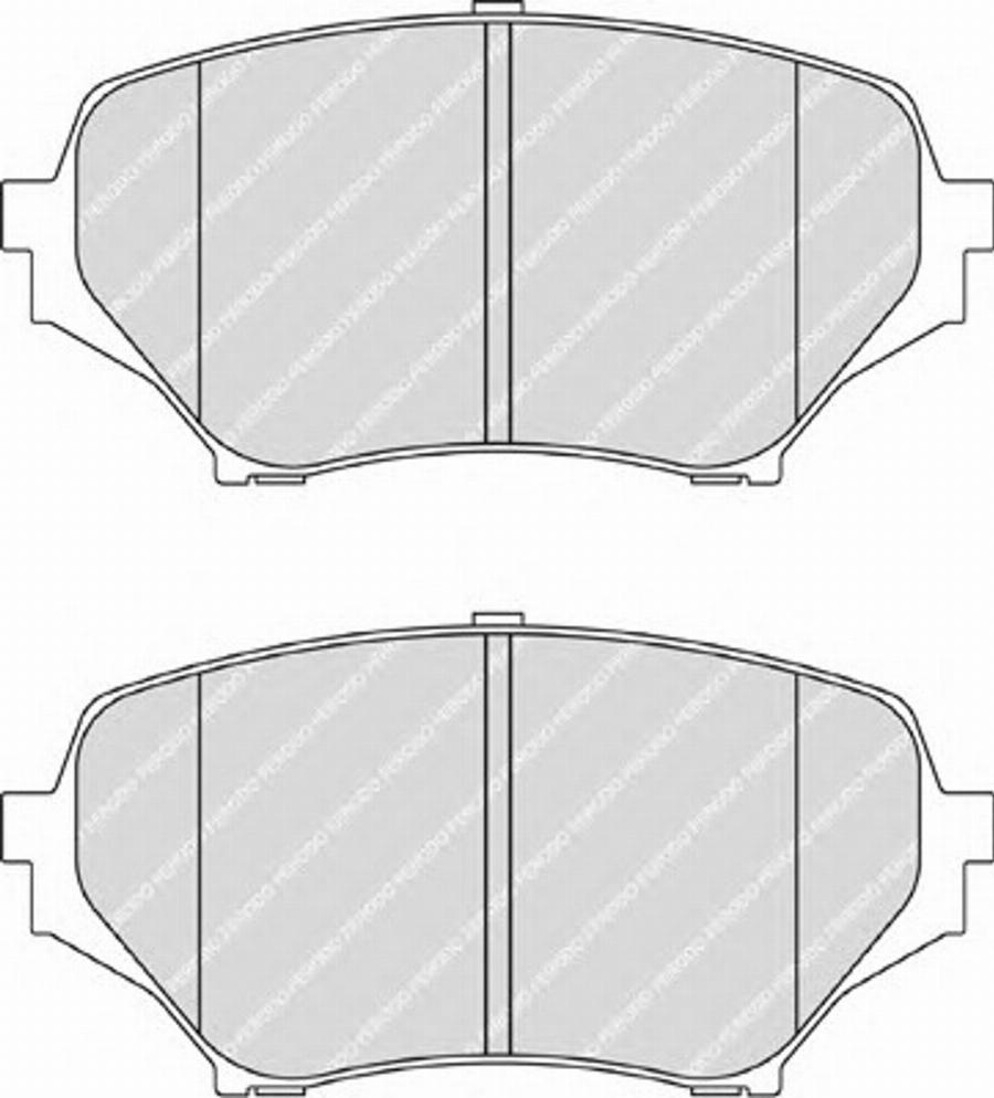 Ferodo FSL1893 - Тормозные колодки, дисковые, комплект avtokuzovplus.com.ua