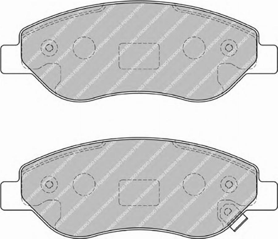 Ferodo FSL1921 - Тормозные колодки, дисковые, комплект avtokuzovplus.com.ua