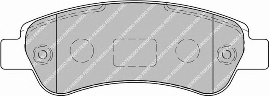 Ferodo FSL1927 - Тормозные колодки, дисковые, комплект avtokuzovplus.com.ua