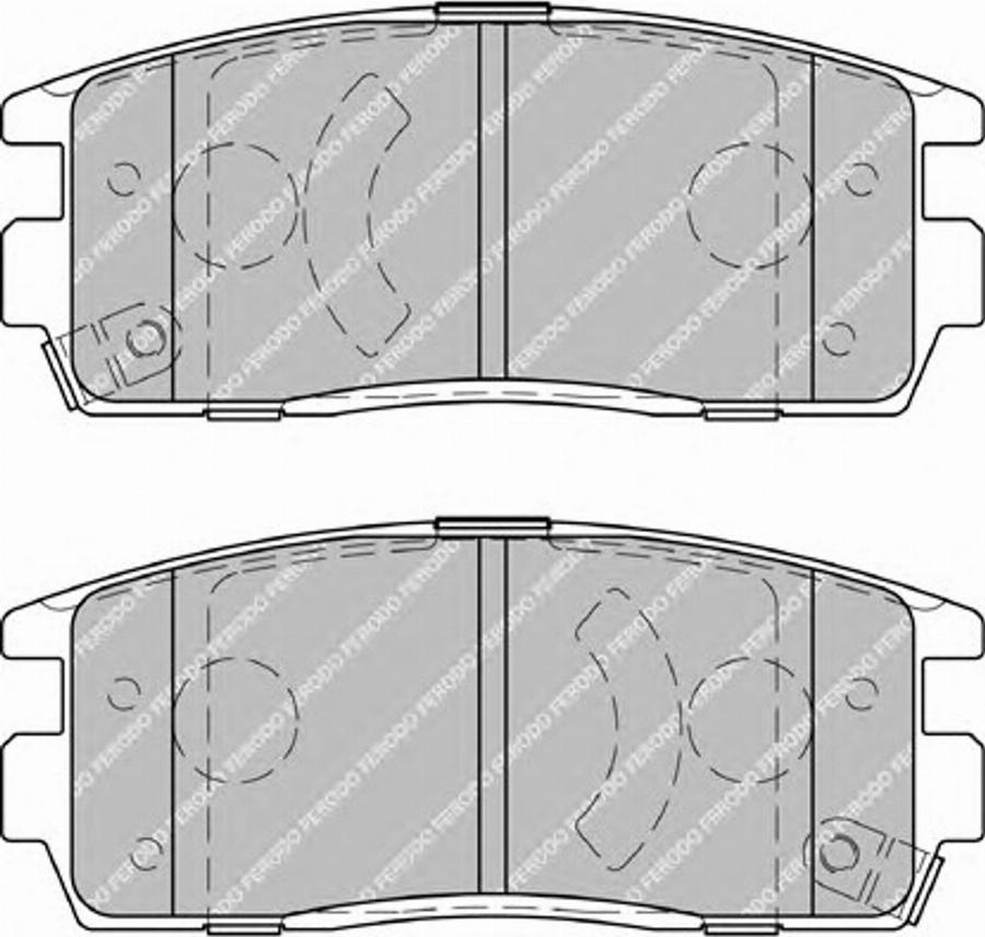 Ferodo FSL1935 - Тормозные колодки, дисковые, комплект autodnr.net