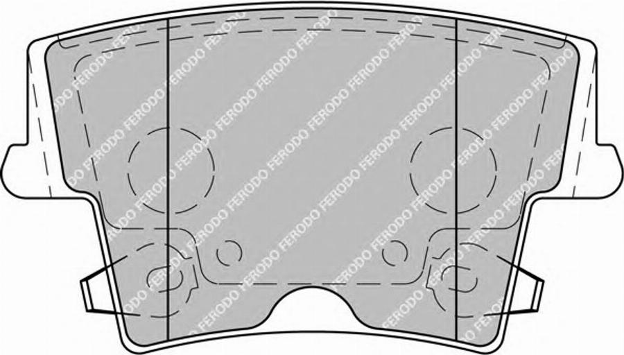 Ferodo FSL1953 - Тормозные колодки, дисковые, комплект avtokuzovplus.com.ua