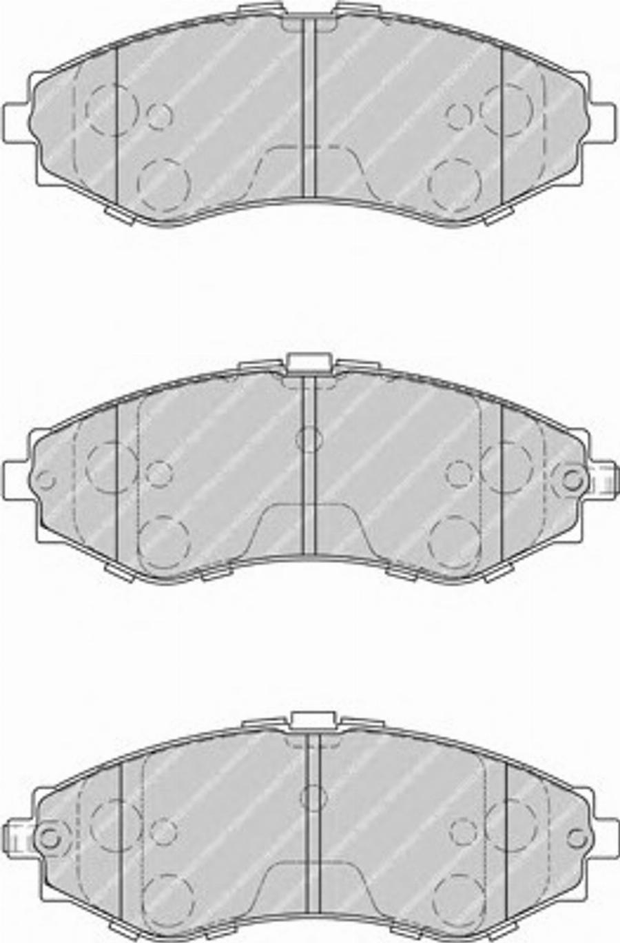 Ferodo FSL1969 - Тормозные колодки, дисковые, комплект autodnr.net