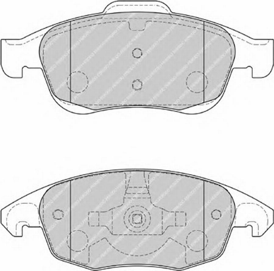 Ferodo FSL1971 - Тормозные колодки, дисковые, комплект autodnr.net