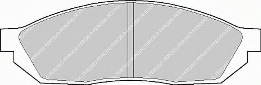 Ferodo FSL208 - Тормозные колодки, дисковые, комплект avtokuzovplus.com.ua