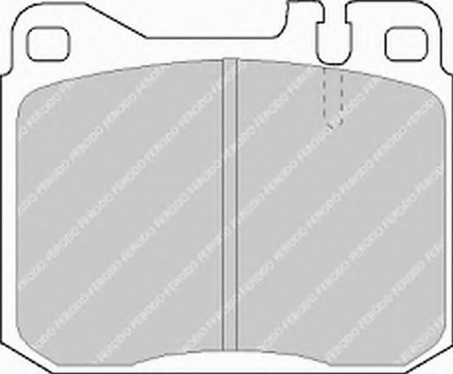 Ferodo FSL243 - Тормозные колодки, дисковые, комплект avtokuzovplus.com.ua