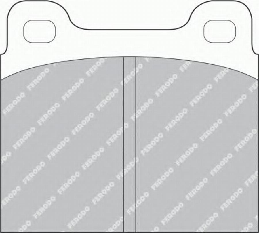 Ferodo FSL2 - Тормозные колодки, дисковые, комплект autodnr.net