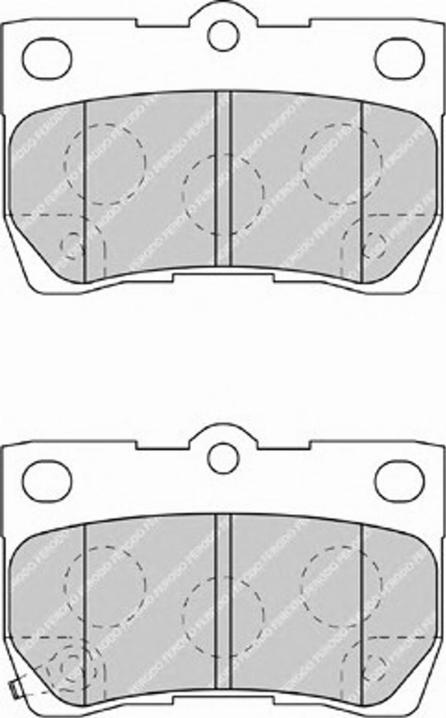 Ferodo FSL4001 - Тормозные колодки, дисковые, комплект autodnr.net