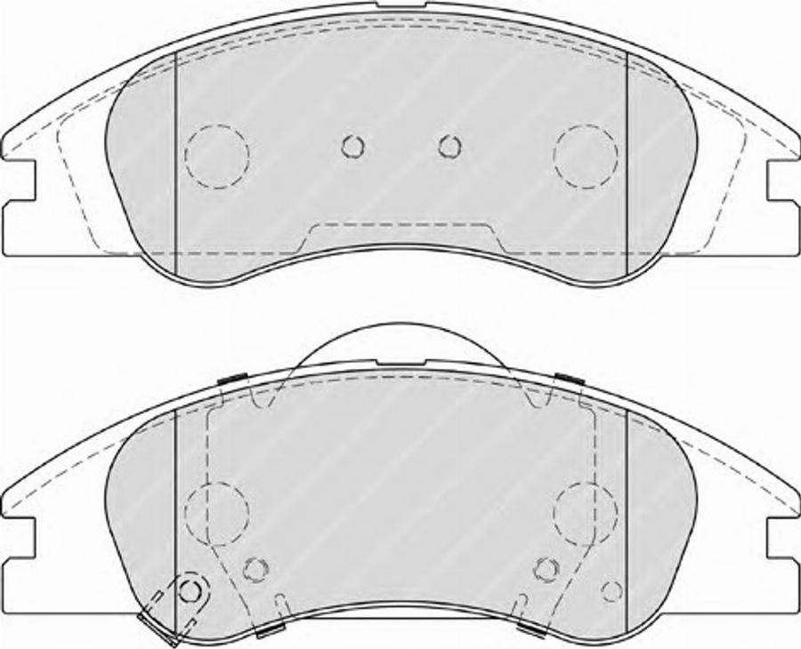 Ferodo FSL4014 - Тормозные колодки, дисковые, комплект avtokuzovplus.com.ua