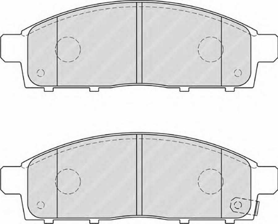 Ferodo FSL4023 - Тормозные колодки, дисковые, комплект autodnr.net