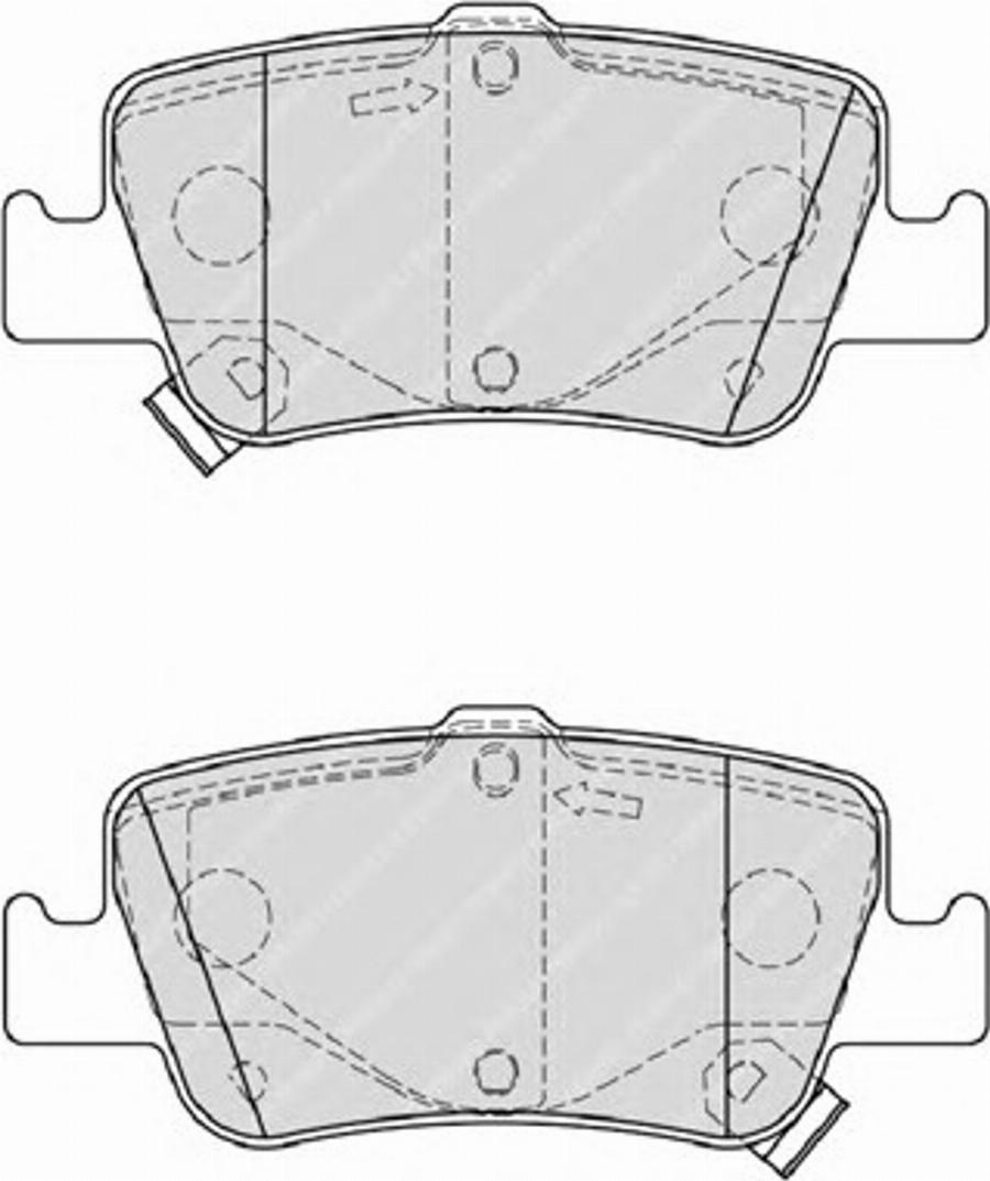 Ferodo FSL4048 - Тормозные колодки, дисковые, комплект autodnr.net