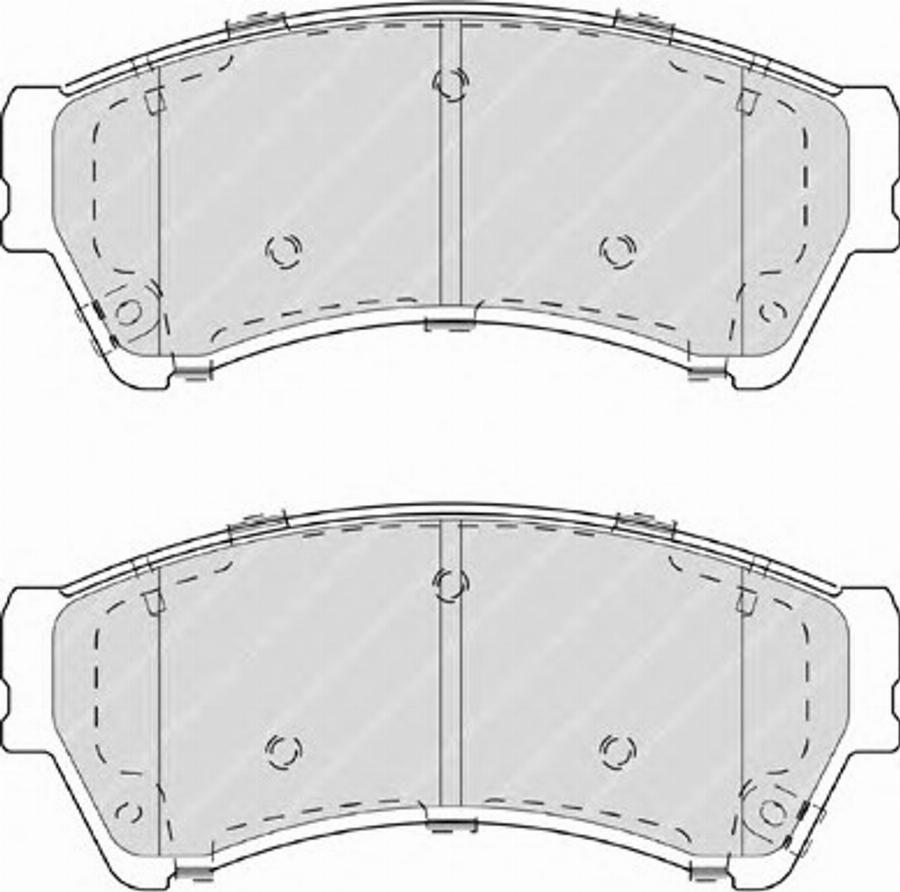 Ferodo FSL4062 - Тормозные колодки, дисковые, комплект autodnr.net