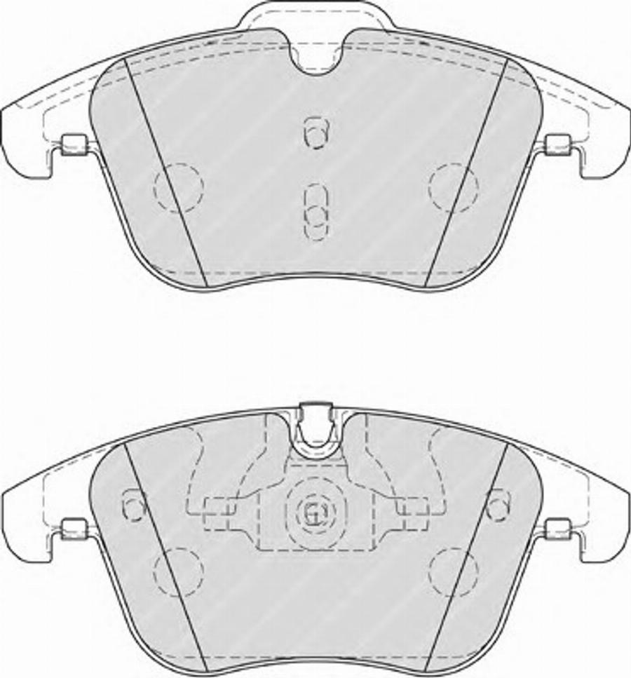 Ferodo FSL4107 - Тормозные колодки, дисковые, комплект avtokuzovplus.com.ua