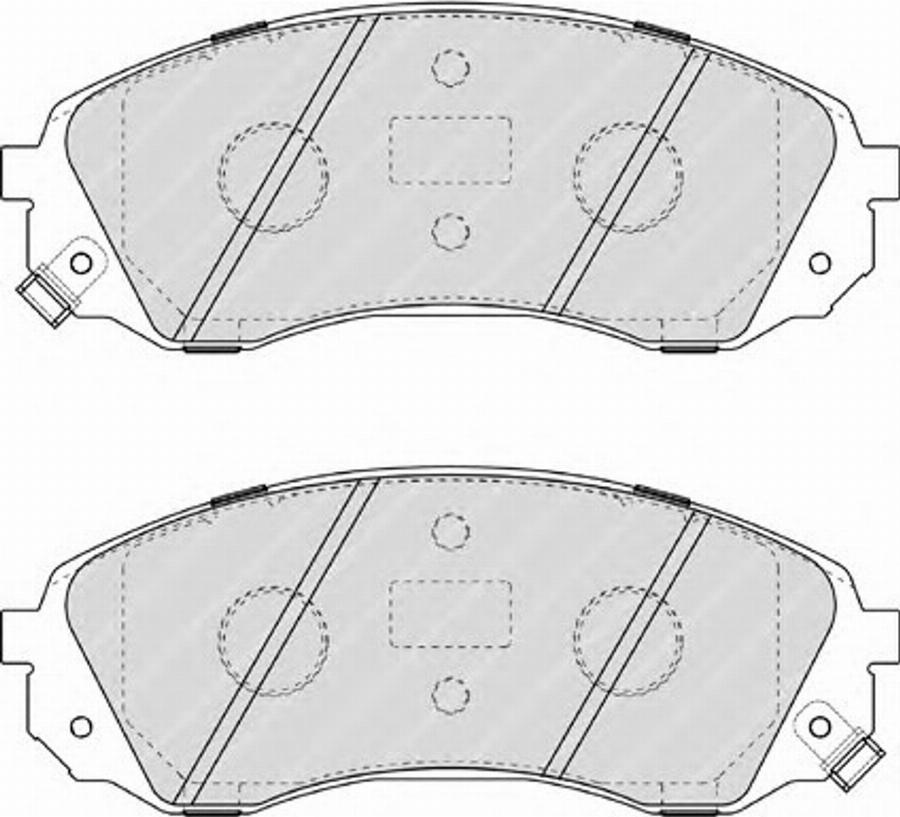 Ferodo FSL4113 - Тормозные колодки, дисковые, комплект avtokuzovplus.com.ua