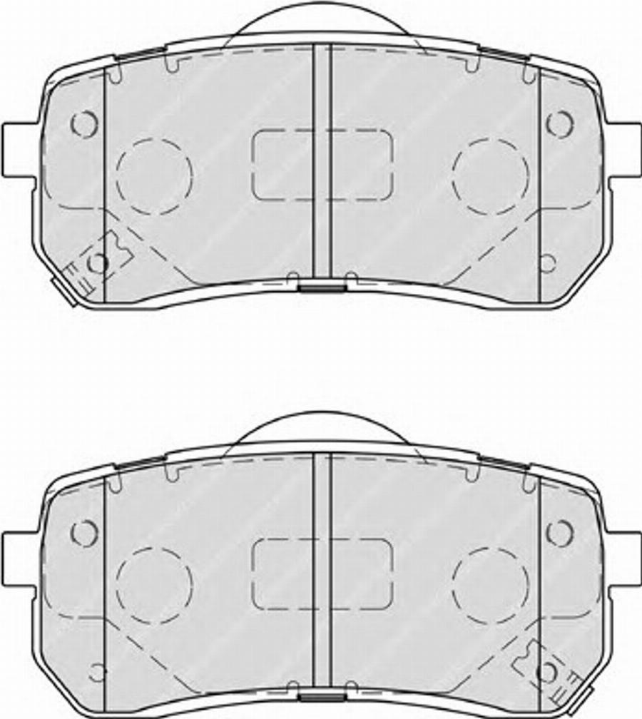 Ferodo FSL4114 - Тормозные колодки, дисковые, комплект avtokuzovplus.com.ua