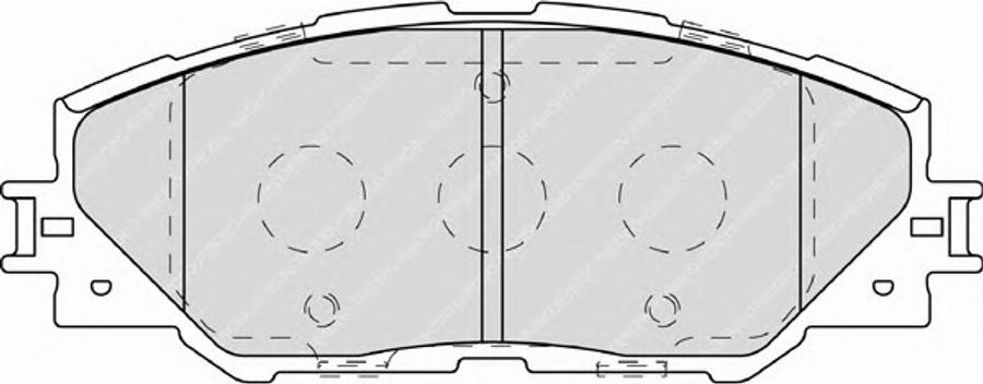 Ferodo FSL4136 - Тормозные колодки, дисковые, комплект autodnr.net