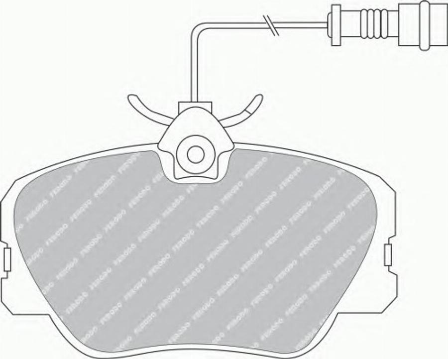 Ferodo FSL415 - Тормозные колодки, дисковые, комплект avtokuzovplus.com.ua