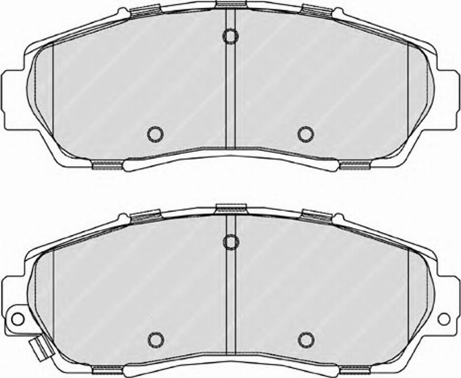 Ferodo FSL4161 - Тормозные колодки, дисковые, комплект autodnr.net