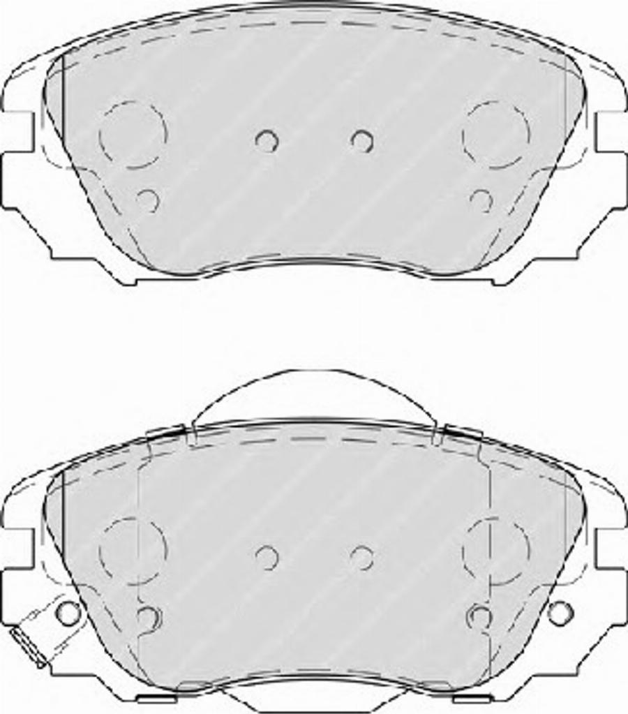 Ferodo FSL4207 - Гальмівні колодки, дискові гальма autocars.com.ua