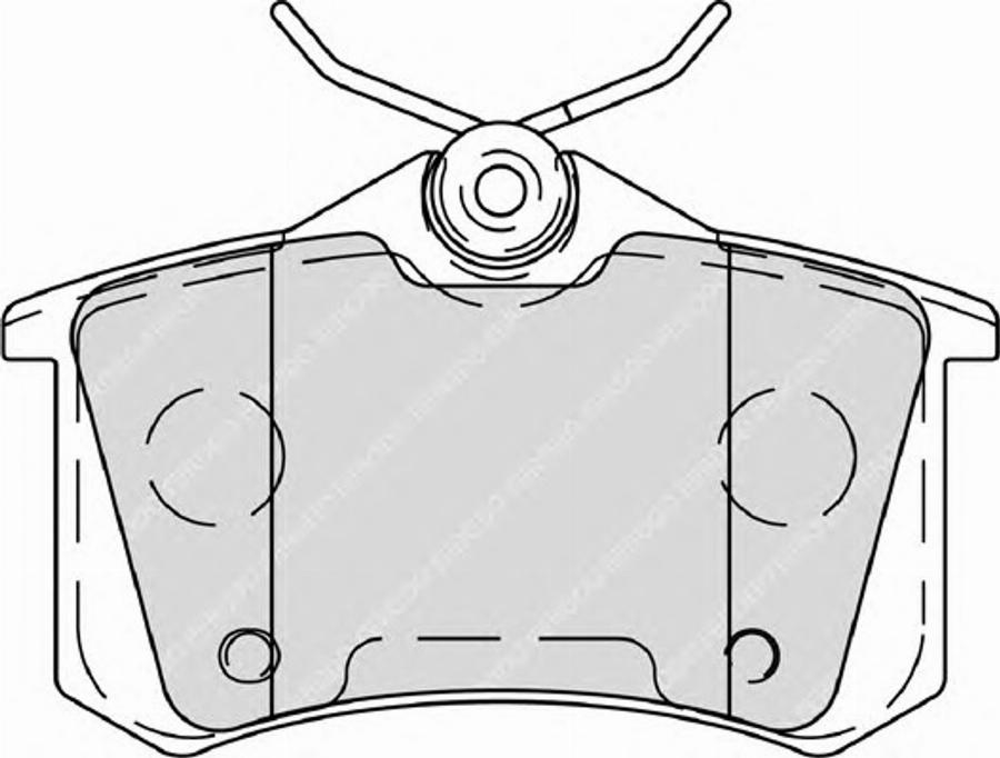 Ferodo FSL4260 - Тормозные колодки, дисковые, комплект autodnr.net