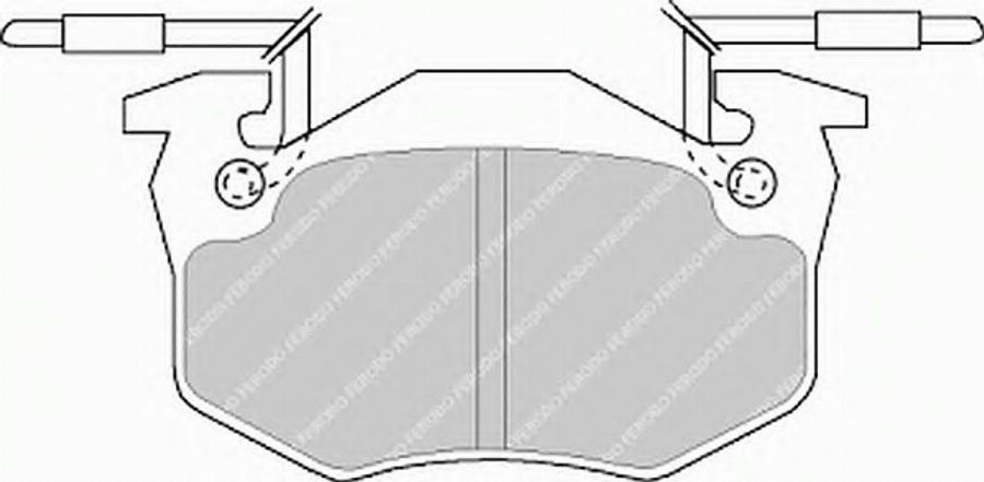 Ferodo FSL428 - Тормозные колодки, дисковые, комплект autodnr.net