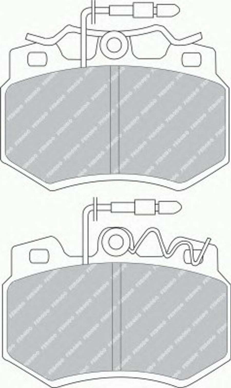 Ferodo FSL434 - Тормозные колодки, дисковые, комплект autodnr.net