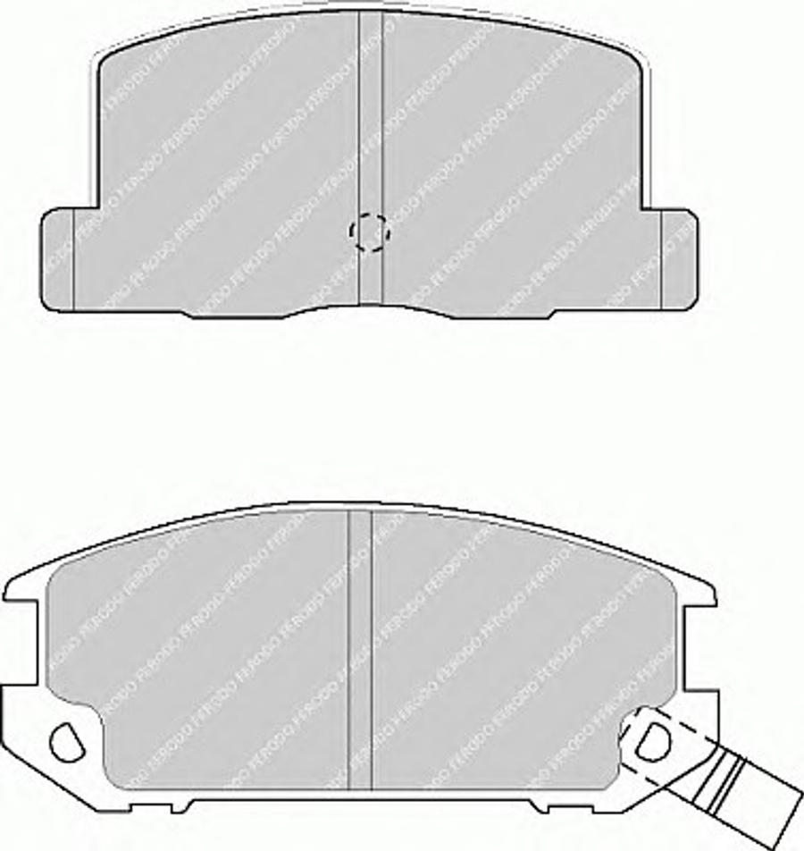 Ferodo FSL470 - Тормозные колодки, дисковые, комплект autodnr.net