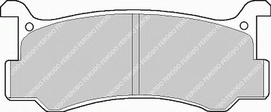 Ferodo FSL482 - Тормозные колодки, дисковые, комплект avtokuzovplus.com.ua