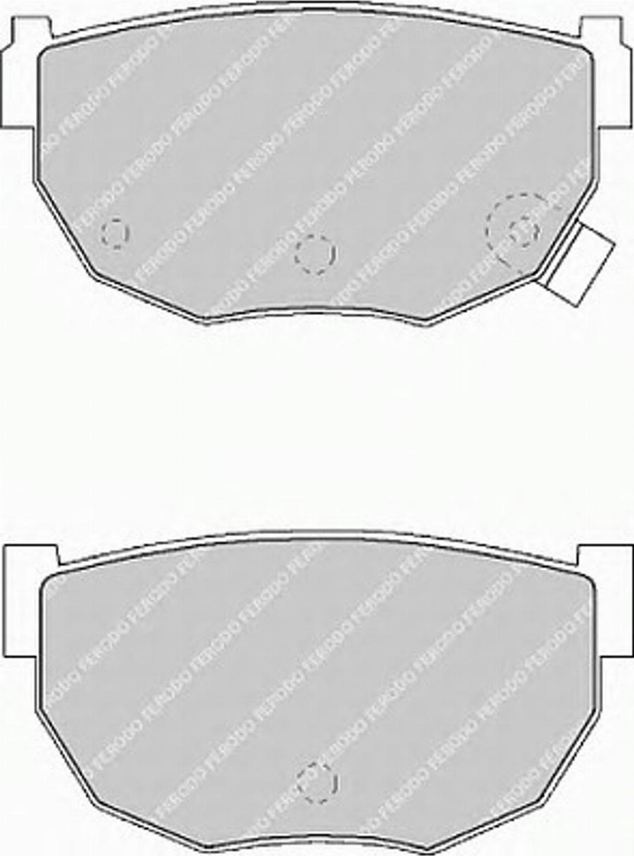 Ferodo FSL484 - Тормозные колодки, дисковые, комплект avtokuzovplus.com.ua