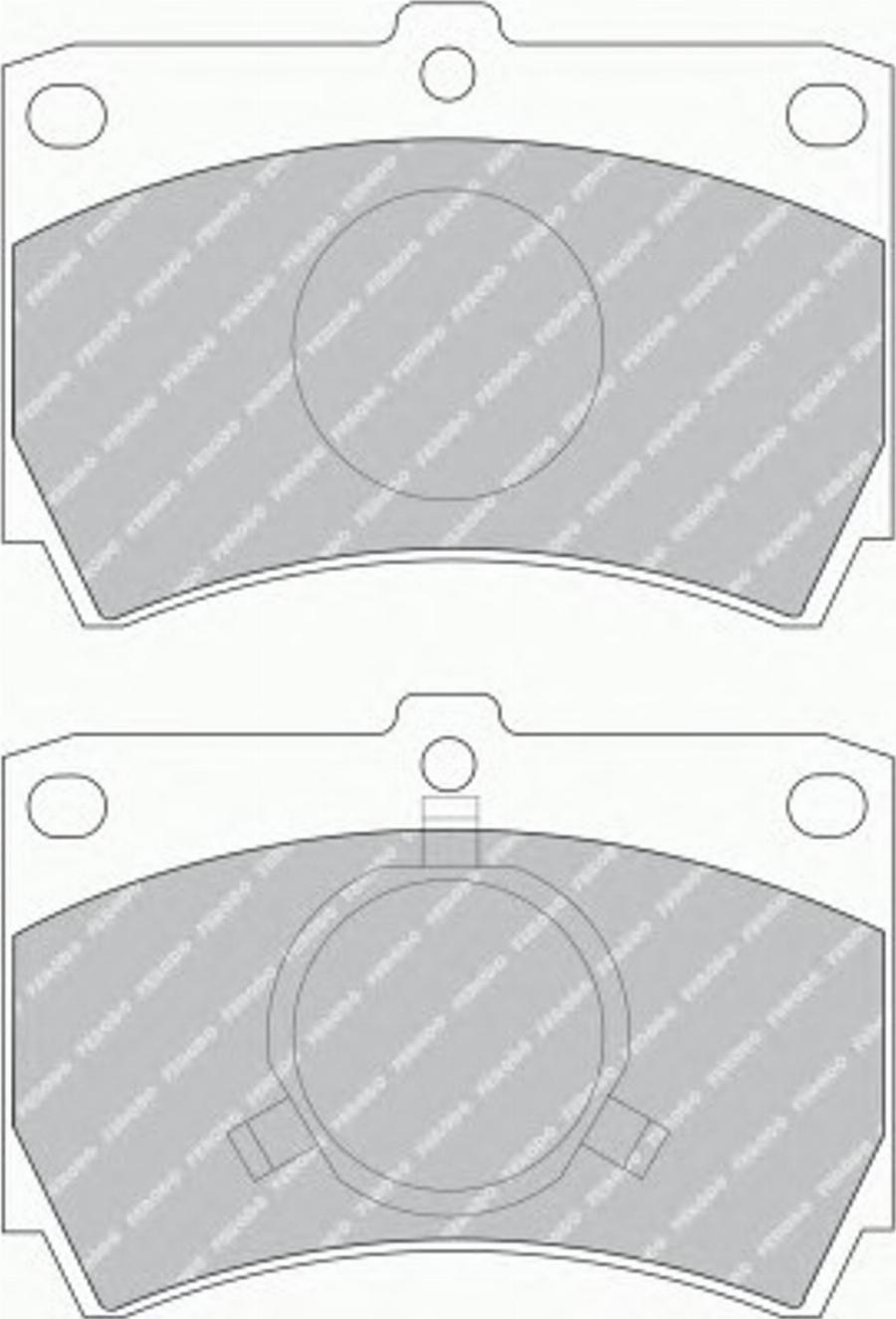 Ferodo FSL487 - Тормозные колодки, дисковые, комплект avtokuzovplus.com.ua