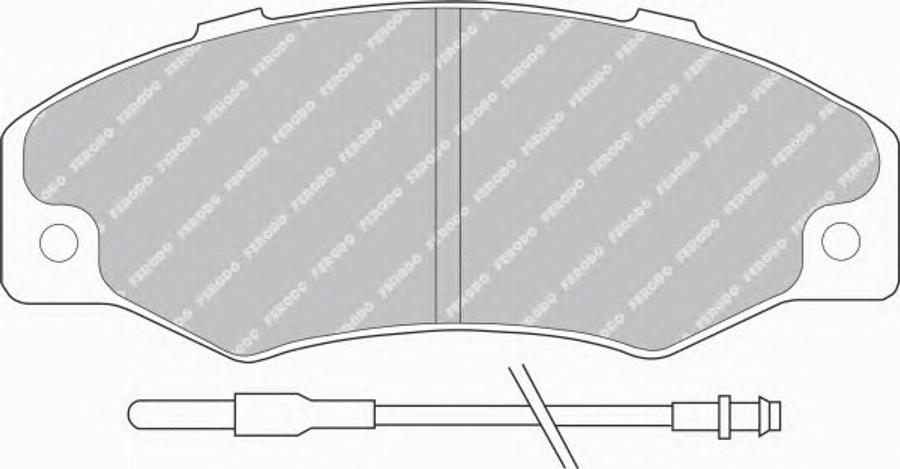 Ferodo FSL534 - Тормозные колодки, дисковые, комплект avtokuzovplus.com.ua