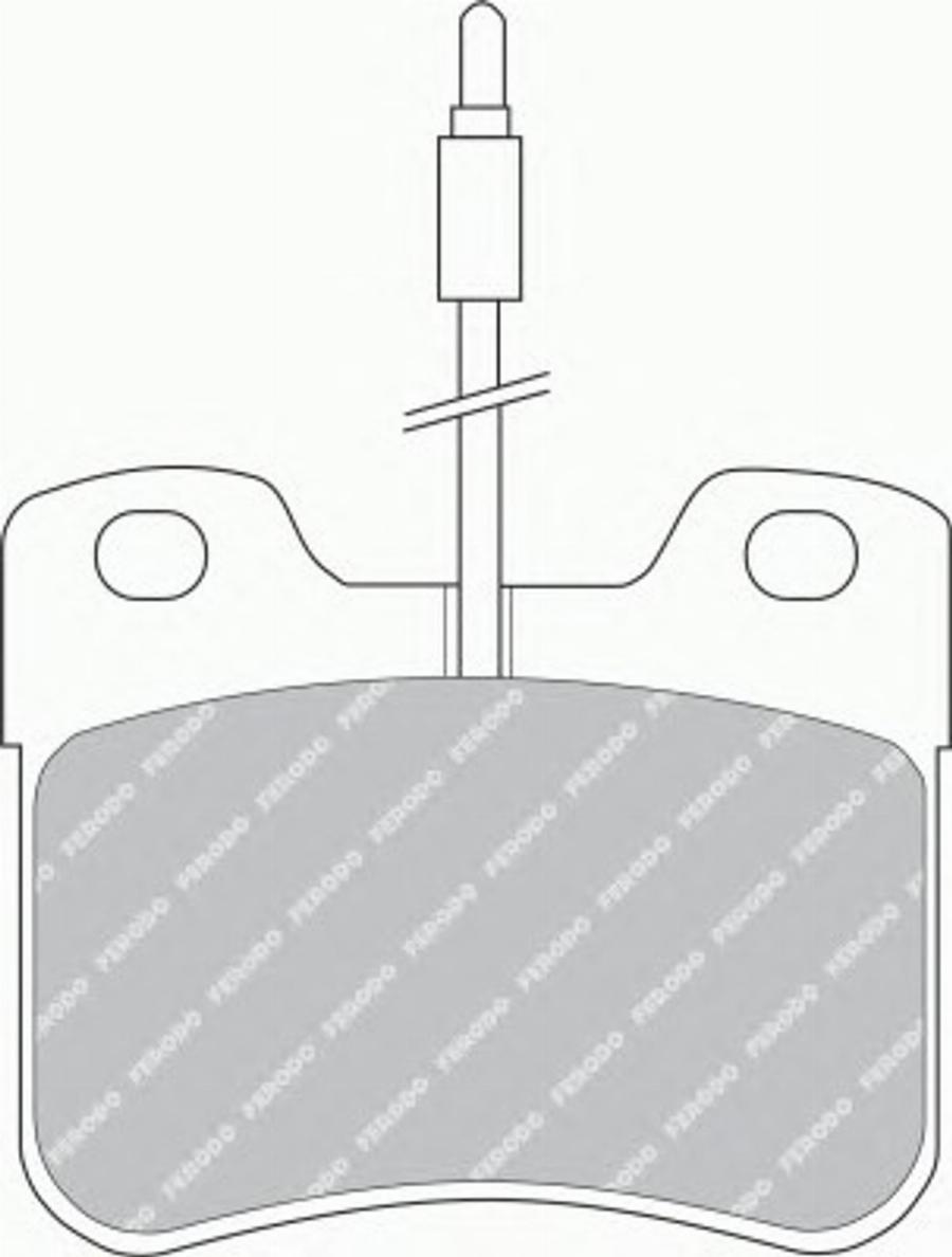 Ferodo FSL535 - Тормозные колодки, дисковые, комплект autodnr.net