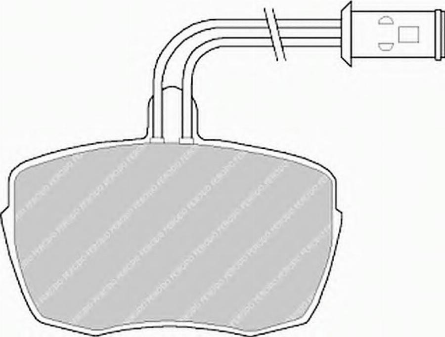 Ferodo FSL543 - Тормозные колодки, дисковые, комплект autodnr.net