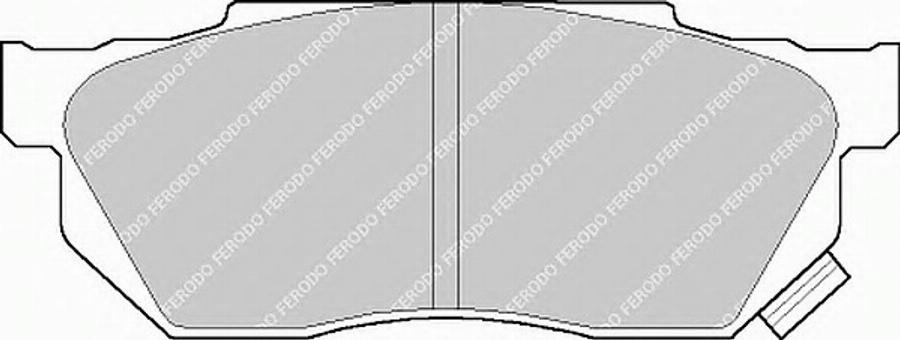 Ferodo FSL585 - Тормозные колодки, дисковые, комплект autodnr.net