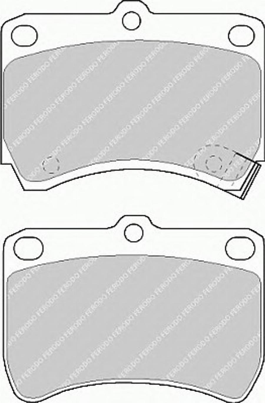 Ferodo FSL597 - Гальмівні колодки, дискові гальма autocars.com.ua