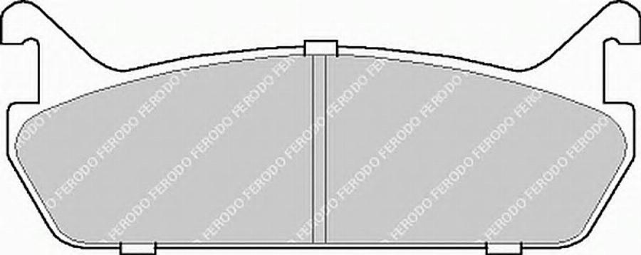 Ferodo FSL654 - Тормозные колодки, дисковые, комплект avtokuzovplus.com.ua