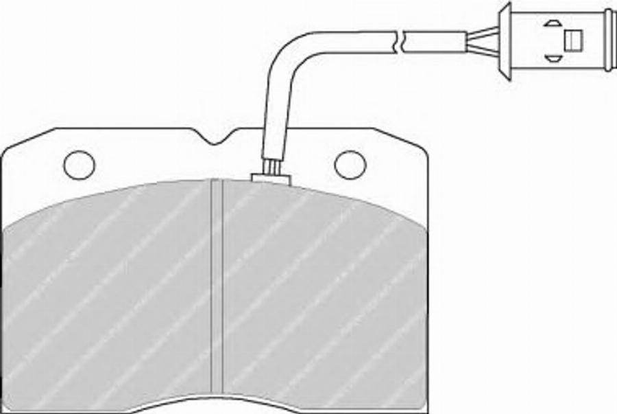 Ferodo FSL655 - Тормозные колодки, дисковые, комплект autodnr.net