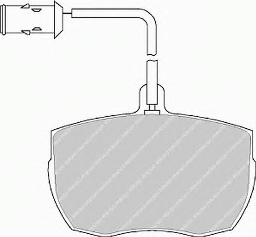 Ferodo FSL656 - Тормозные колодки, дисковые, комплект avtokuzovplus.com.ua