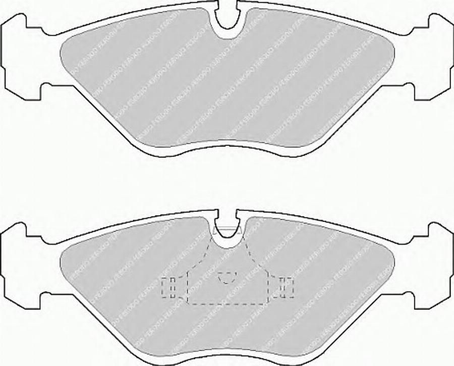 Ferodo FSL670 - Тормозные колодки, дисковые, комплект avtokuzovplus.com.ua