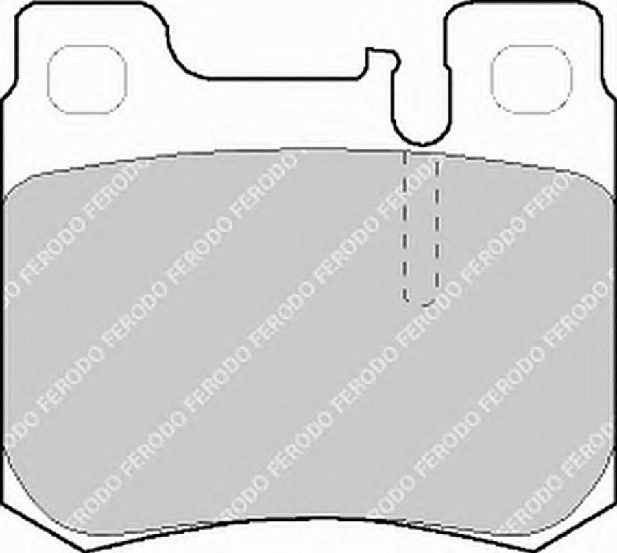 Ferodo FSL693 - Тормозные колодки, дисковые, комплект avtokuzovplus.com.ua