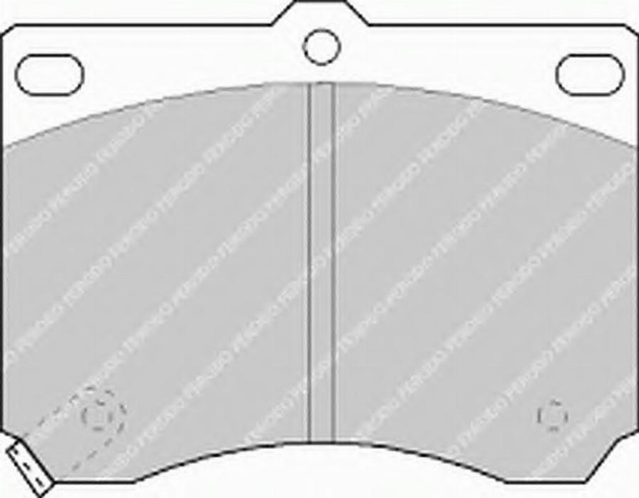 Ferodo FSL714 - Тормозные колодки, дисковые, комплект avtokuzovplus.com.ua