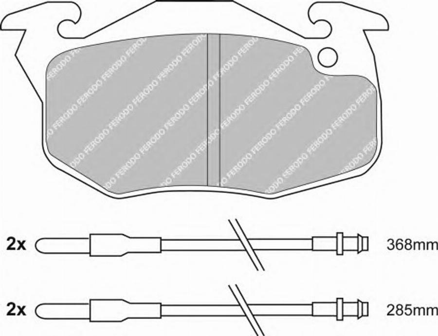 Ferodo FSL719 - Тормозные колодки, дисковые, комплект autodnr.net