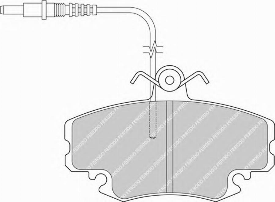 Ferodo FSL720 - Тормозные колодки, дисковые, комплект avtokuzovplus.com.ua