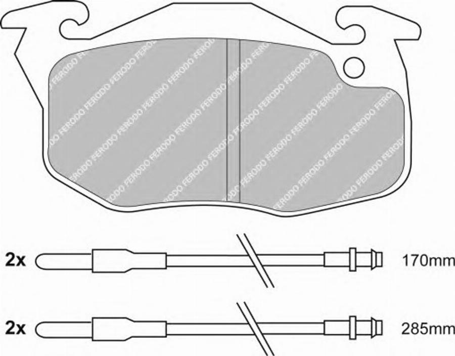 Ferodo FSL730 - Тормозные колодки, дисковые, комплект avtokuzovplus.com.ua