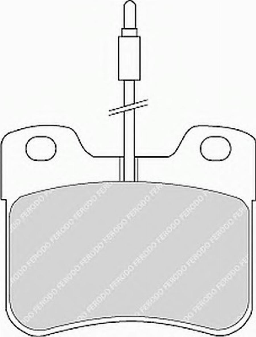 Ferodo FSL745 - Тормозные колодки, дисковые, комплект autodnr.net