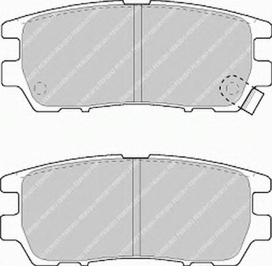 Ferodo FSL804 - Гальмівні колодки, дискові гальма autocars.com.ua