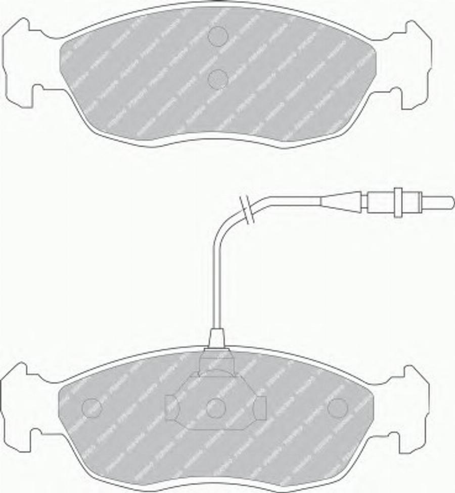 Ferodo FSL876 - Гальмівні колодки, дискові гальма autocars.com.ua