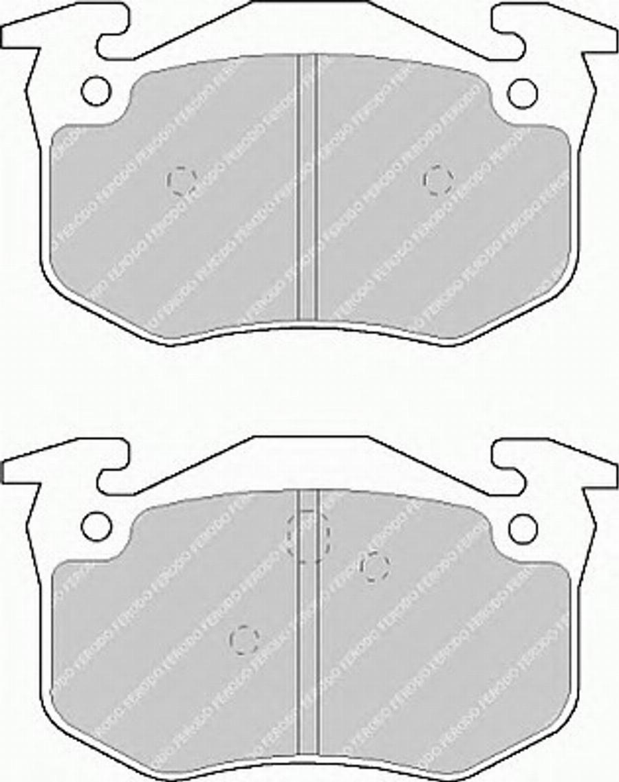 Ferodo FSL877 - Тормозные колодки, дисковые, комплект avtokuzovplus.com.ua