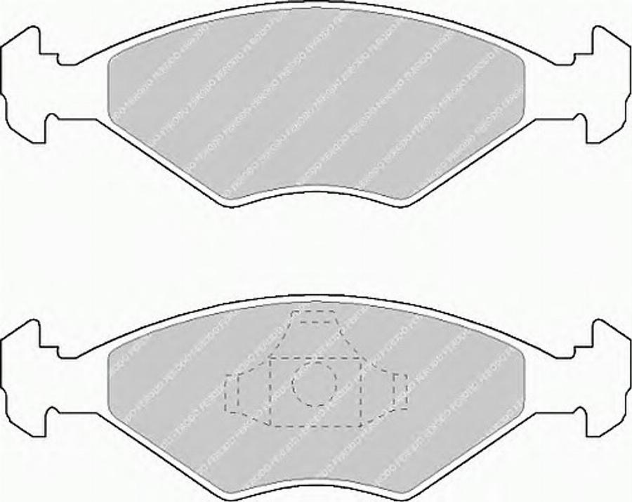 Ferodo FSL896 - Тормозные колодки, дисковые, комплект autodnr.net